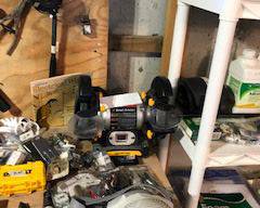 Items Located In The Unfinished Area Of The Lower Level