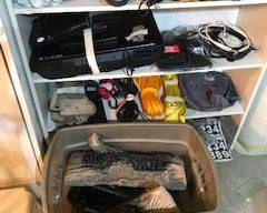 Items Located In The Unfinished Area Of The Lower Level