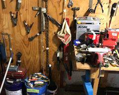 Items Located In The Unfinished Area Of The Lower Level