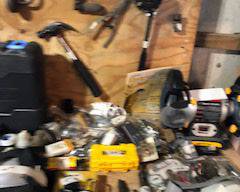 Items Located In The Unfinished Area Of The Lower Level