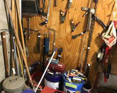 Items Located In The Unfinished Area Of The Lower Level