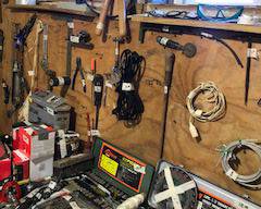 Items Located In The Unfinished Area Of The Lower Level