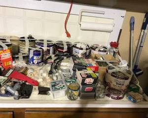 Items Located In The Unfinished Area Of The Lower Level