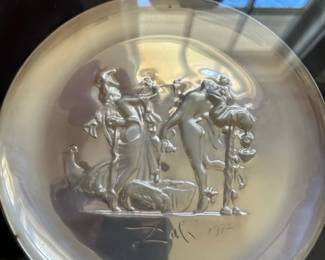 Pair of Salvador Dali Sterling Plate