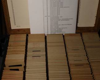 1958 slide film of family travel/trip