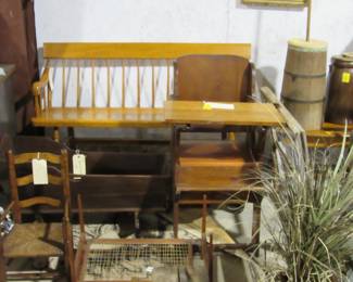 the bench is old and in nice condition