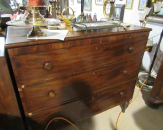 Empire or earlier 3 drawer chest