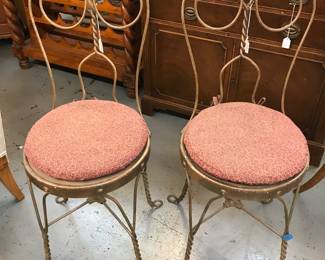 Vintage Ice Cream Parlor Chairs