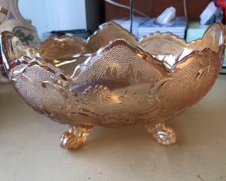 Beautiful oval marigold bowl