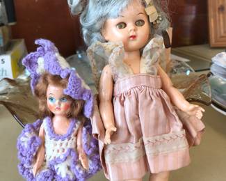 Vintage Dolls approx 7" tall