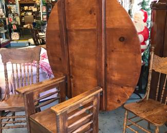 This Table is one of a kind Top flips to make into a chair or used as storage - Oak.  Excellent condition.