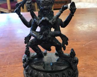 Antique Nepalese Bronze Yamantaka and Consort