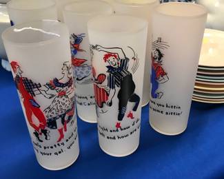 Vintage Square Dancing Glasses