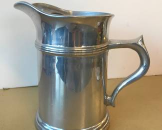 Pewter Style Pitcher with Ice Lip