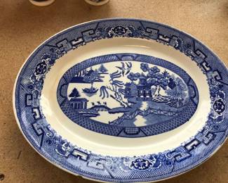 Blue Willow Homer Laughlin Platter
