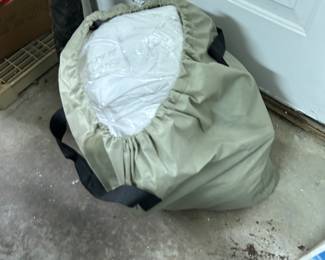 AIR MATTRESS WITH SHEETS.