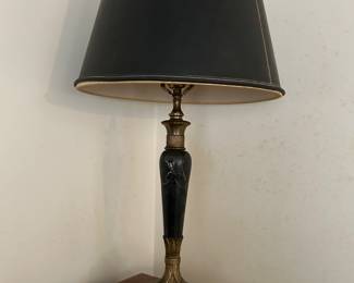 MARBLE AND BRASS LAMP.