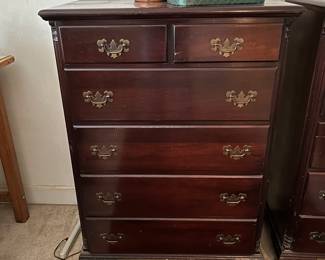 A PAIR OF MAHOGANY DRESSERS.