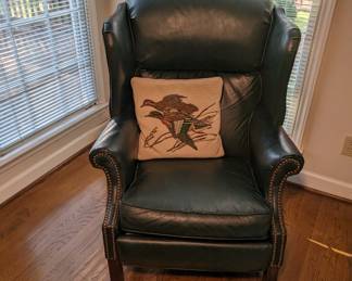 Barcalounger Leather Recliner (Green)