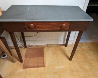 Antique Desk w/ Slate Top