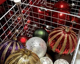 Glass and plastic large ornaments