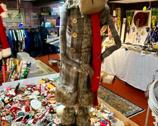 4 ft tall lighted reindeer in a field or ornaments!