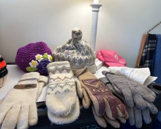 Winter hats and gloves