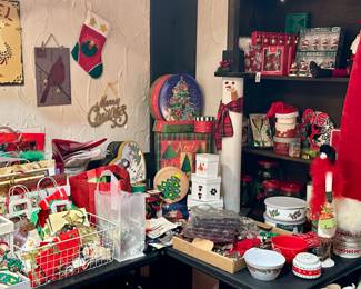 Gift wrap, bags, ribbon, tags, tissue, gift boxes, tins, entertaining and kitchen