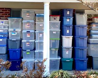 Anyone need a plastic tub? We have quite the assortment!