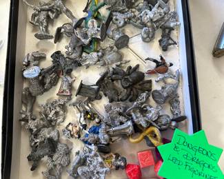 Dungeons and Dragons Lead Figurines.
