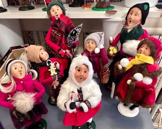 Byer's Choice Carolers - both tall and short.