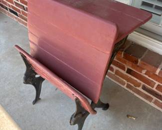 Vintage painted school desk