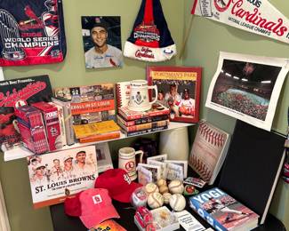Cardinals and Browns memorabilia