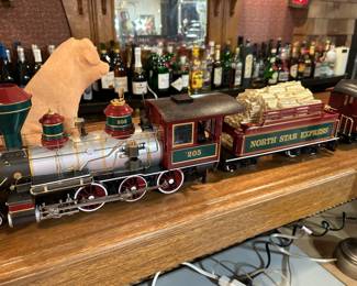 Bachmann G-guage Christmas Train w/ track, transformer, engine and cars