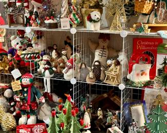 Snowmen, trees, Santas, candles, Angels, books!
