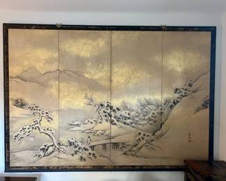 Antique Japanese wall screen- Circa 1830s- Call & leave VM Ken (Staff member) for further details and price- 201-658-6054