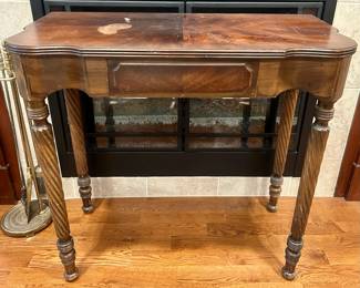 Turned-leg side table- 30x32x18- $95 or best offer