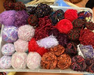 Jewel sparkle, yarn bee. Angel hair, jewel box, Bernard velour, Plymouth yarn, lion suede, Payton’s allure,