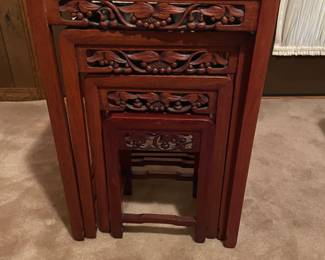 Asian stacking tables.   $115.00