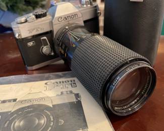 Canon FTb with wide angle lens and booklet. $85.00