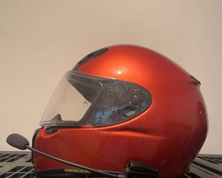 Shori motorcycle helmet w microphone and bag. $150.00