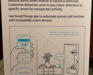 (2) Samsung SmartThings indoor security cameras *New.  $65.00 each