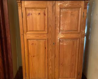 Solid Pine Armoire: 46.5”w 25.5”d 79.5”t
$250.00