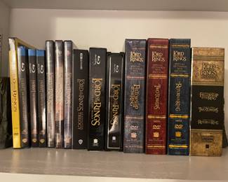 Videos and DVD’s boxed sets:
Lord of the Rings; Star Wars; Harry Potter; pirates of the Caribbean; House; Walking Dead; The Pacific, Band of Brothers and many more!