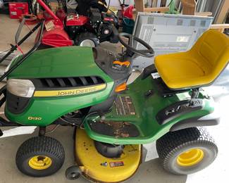 John Deere D130. 22 HP. 42” cut         222 hrs. Bagger and accessories 
$1,200.00