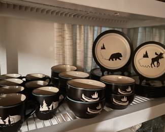 Bass Pro Bear & Moose Camping set
30 pieces Serving 7.  $150.00