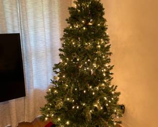 7.5’ cashmere Sonoma Christmas tree from Hobby Lobby.  $100.00
