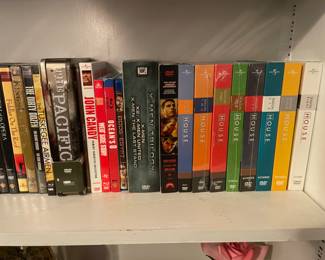 Videos and DVD’s boxed sets:
Lord of the Rings; Star Wars; Harry Potter; pirates of the Caribbean; House; Walking Dead; The Pacific, Band of Brothers and many more!