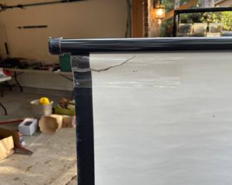Singer Pioneer projection screen 
As is small tear.    $45.00