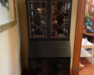 Black Secretary: 28.25”w 19.5”d 79”t
$250.00